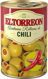 Aceitunas Rellenas de Chili