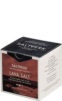 Lava Salt - Meersalzflocken mit Aktivkohle gefärbt