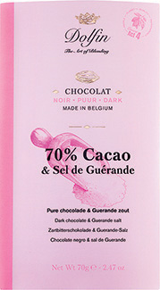 Dolfin Zartbitterschokolade mit Sel de Guérande