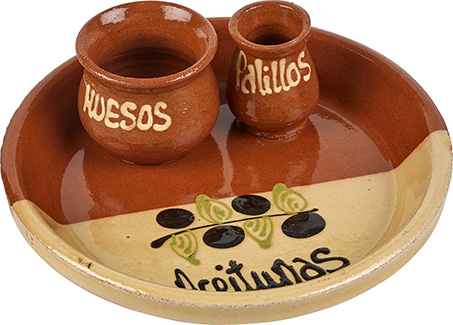 Handgetöpferte Olivenschale