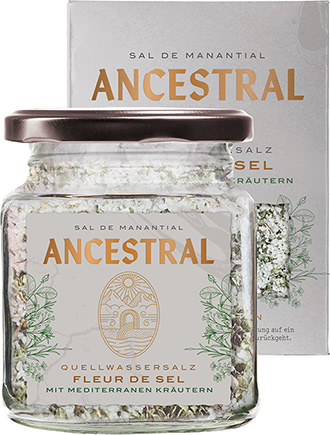 Ancestral Fleur de Sel Mediterranea im Glas