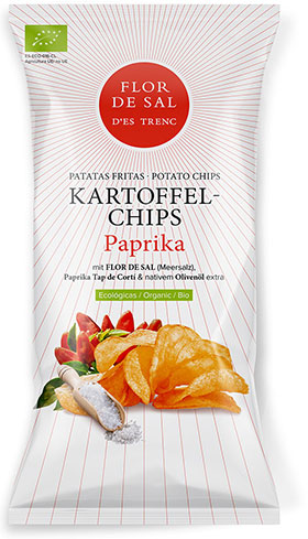 Chips mit Flor de Sal d'Es Trenc Tap de Corti- Bio