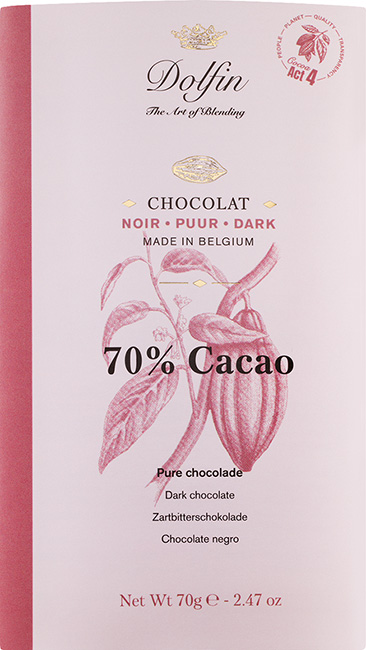 Dolfin Edelbitterschokolade 70%
